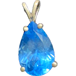 Swiss Blue Topaz Pendant