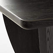 BLACK ASH WOOD DINING TABLE